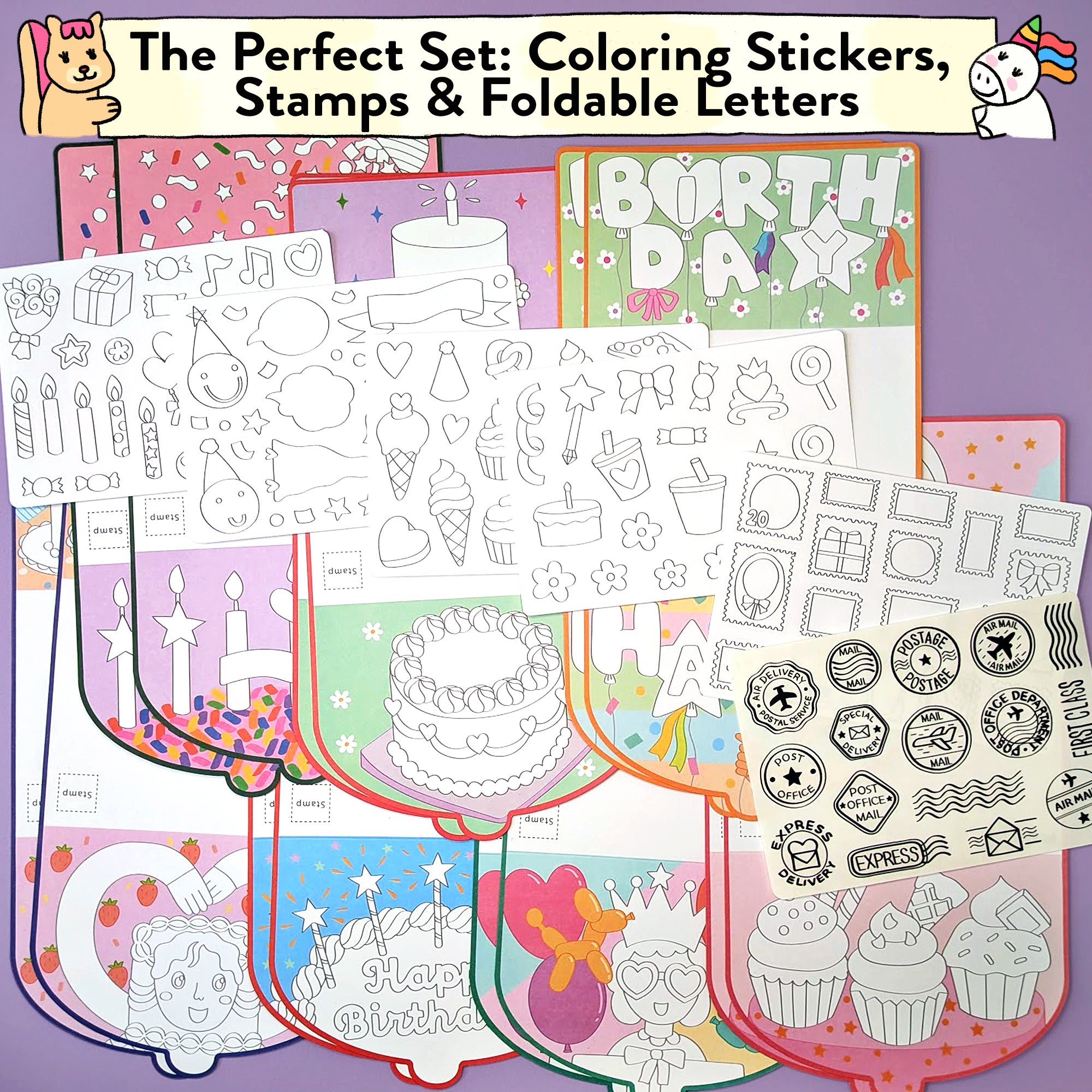 Happy Birthday Card & Sticker Kit
