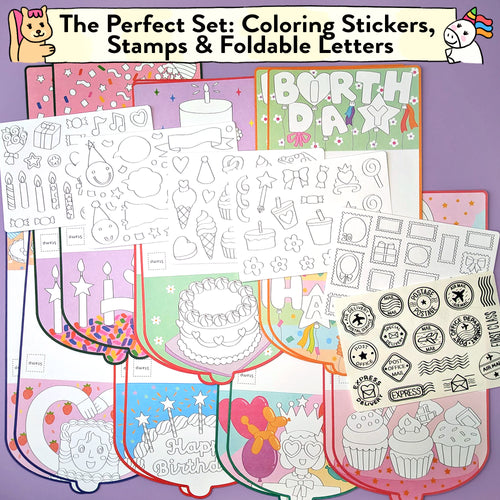Happy Birthday Card & Sticker Kit