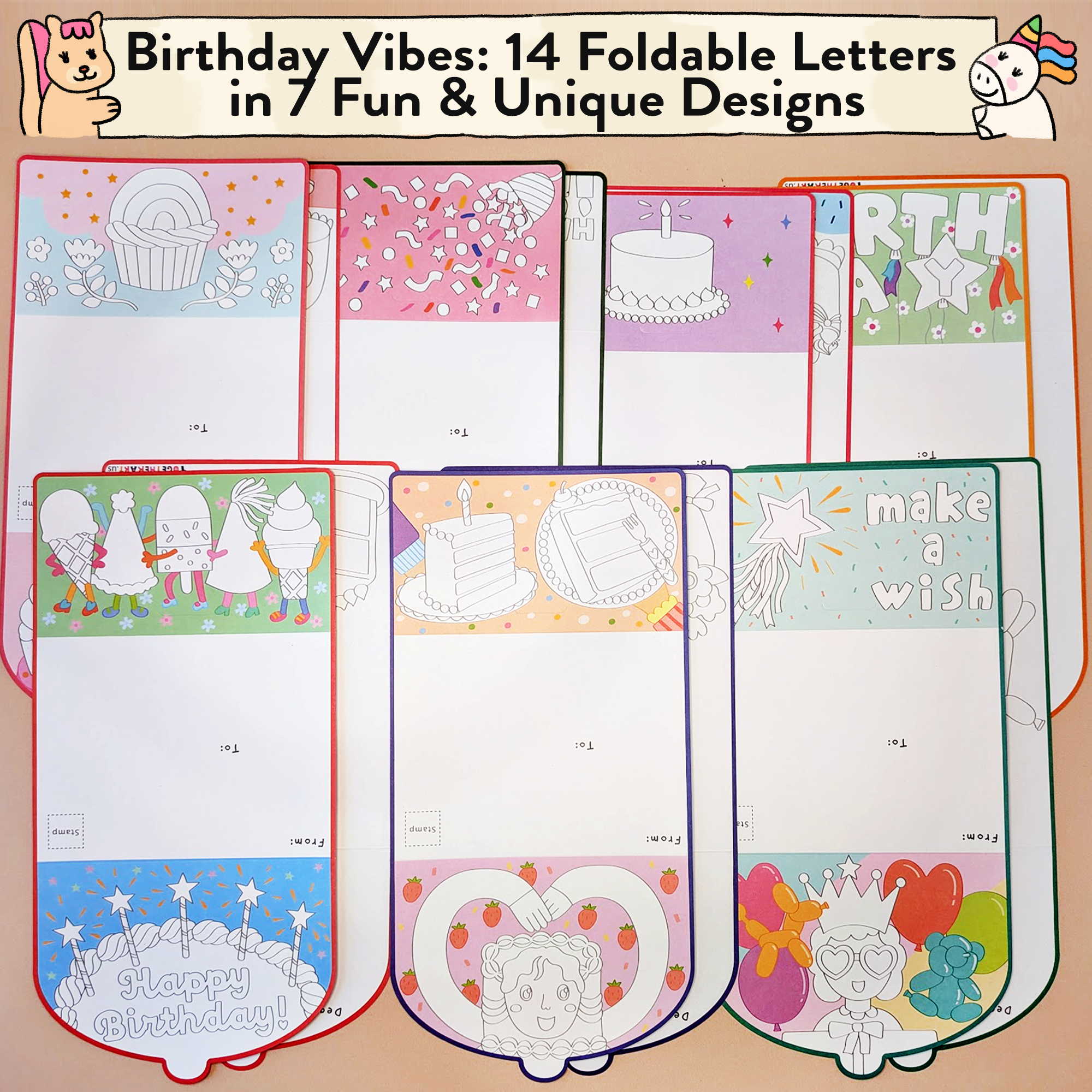 Happy Birthday Storytelling Sticker & Card Kit