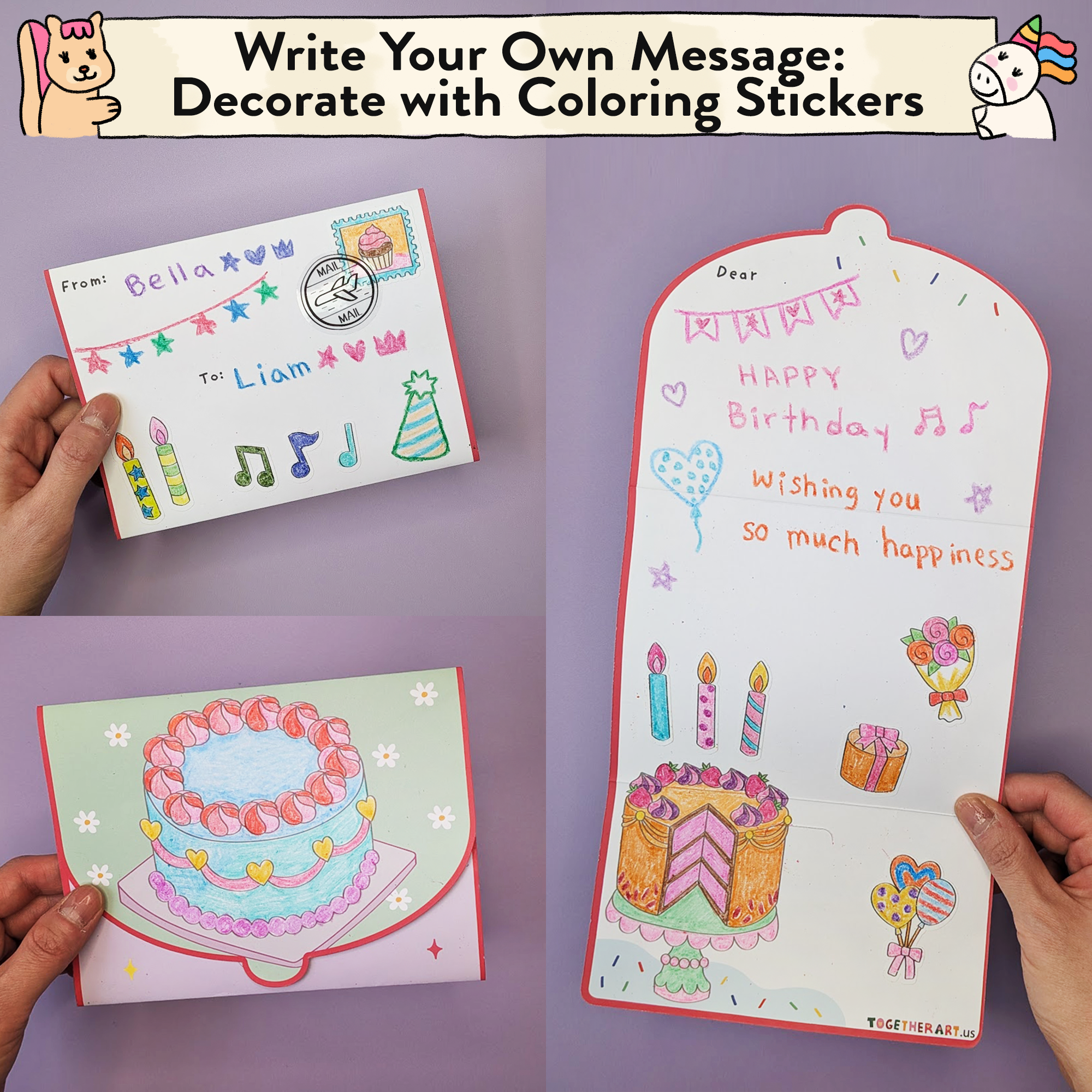 Happy Birthday Storytelling Sticker & Card Kit