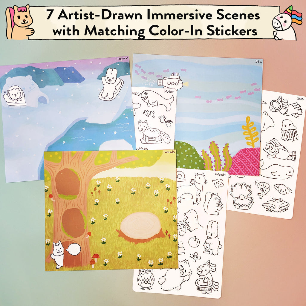 Animal World Storytelling Sticker Kit