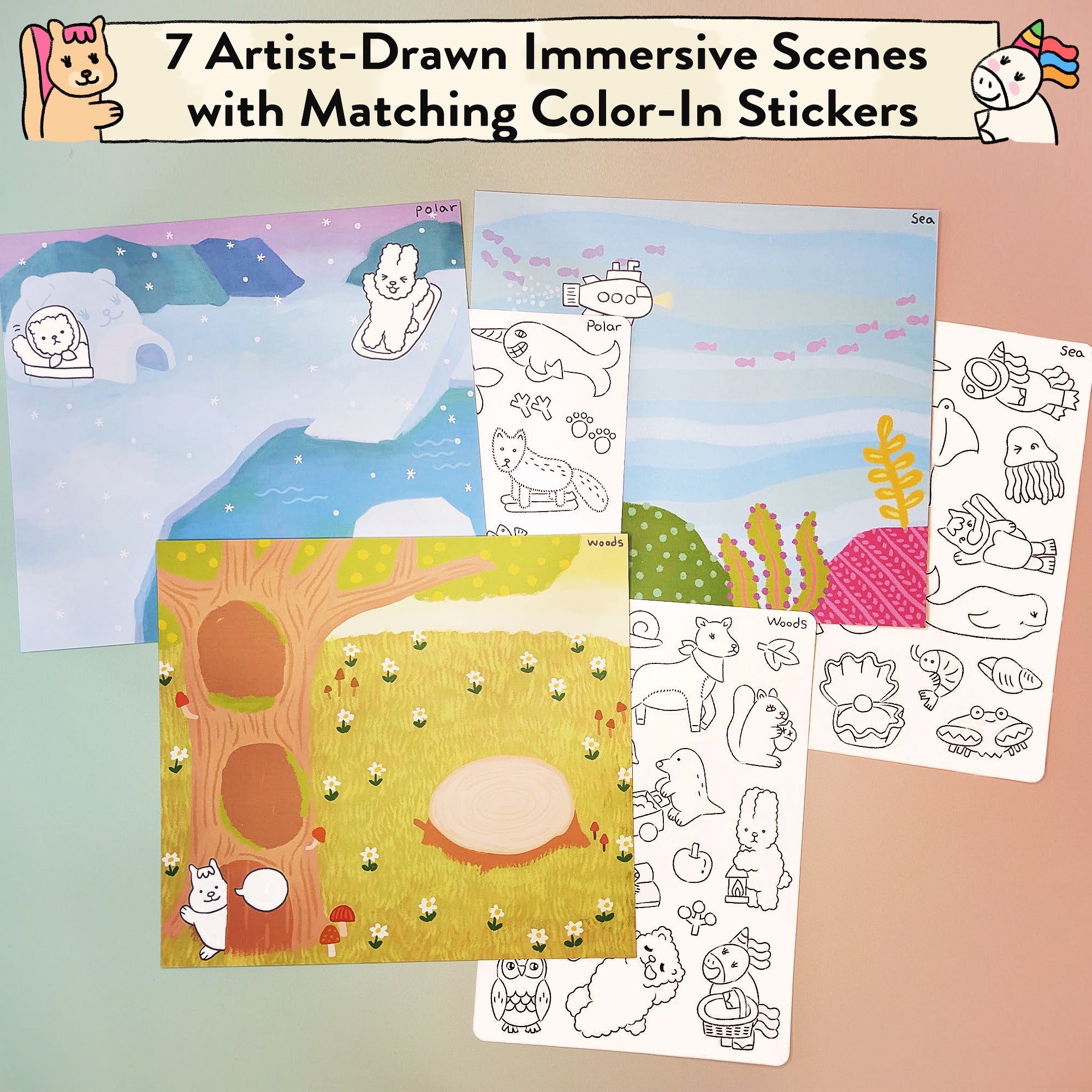 Animal World Storytelling Sticker Kit