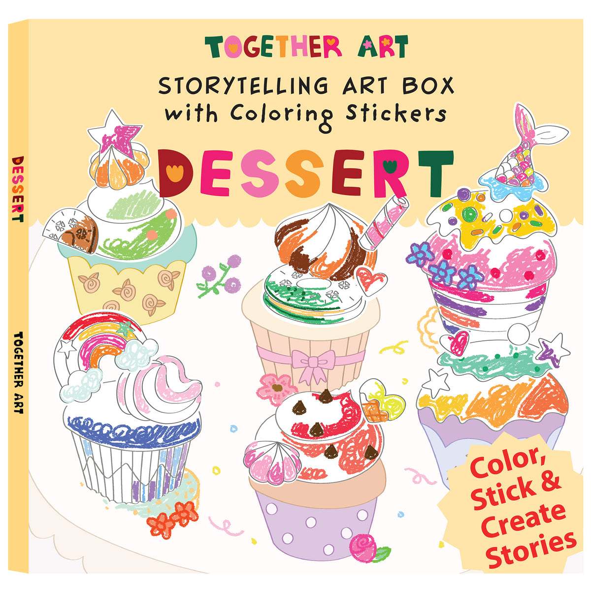 Dessert Storytelling Art Kit with Coloring Stickers