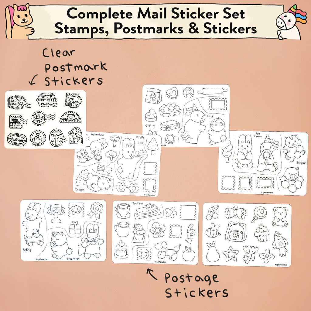 To My Friends Postcard Art Kit