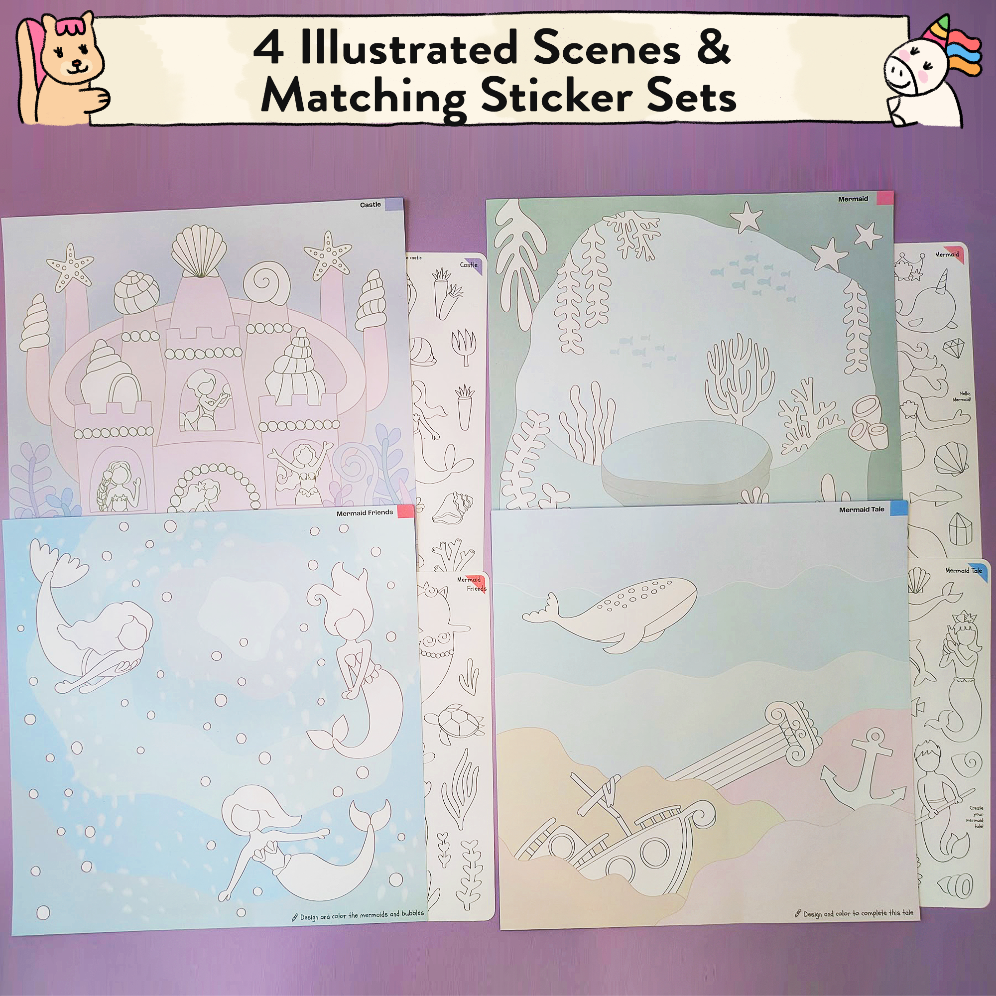 Mermaid Storytelling Sticker Kit