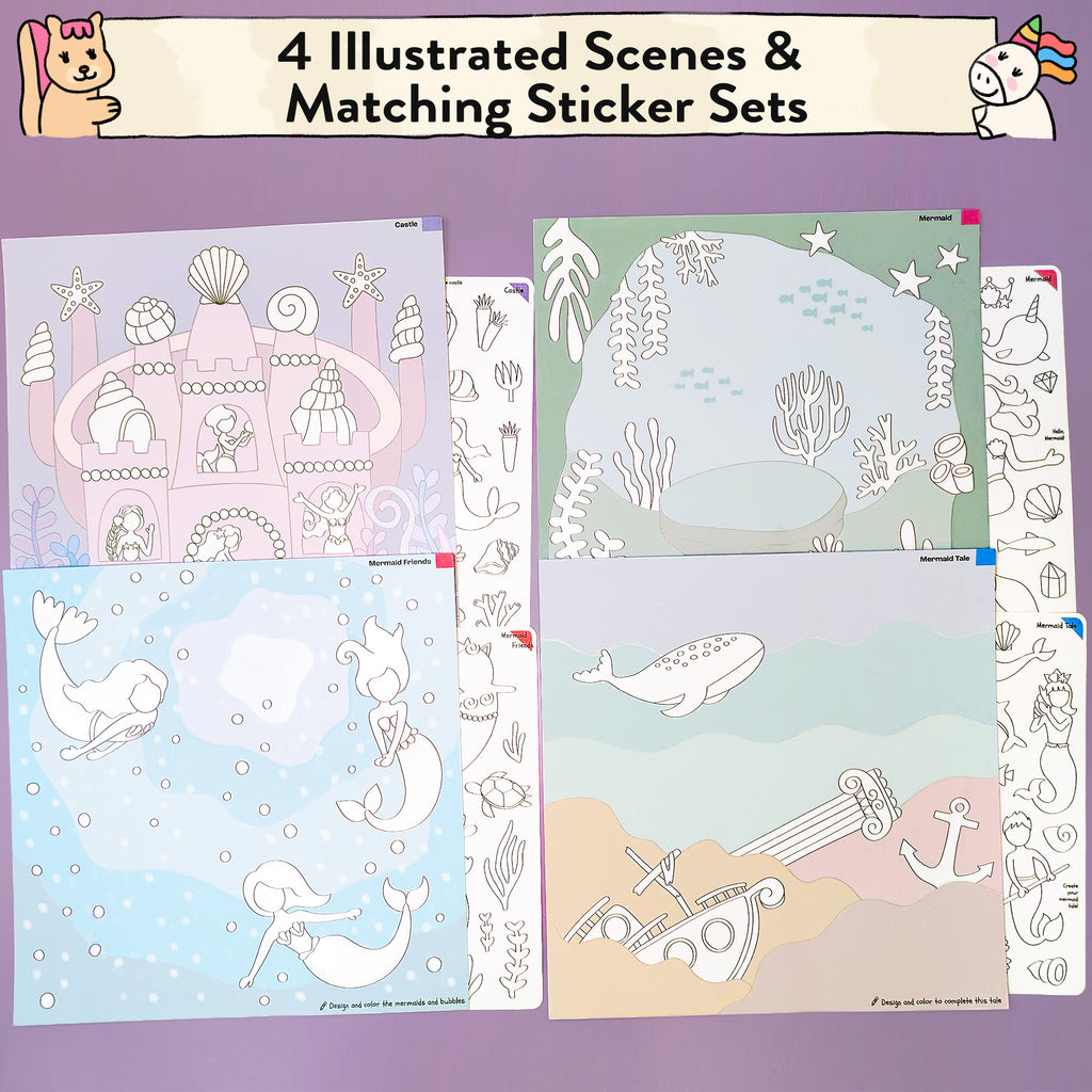 Mermaid Storytelling Sticker Kit