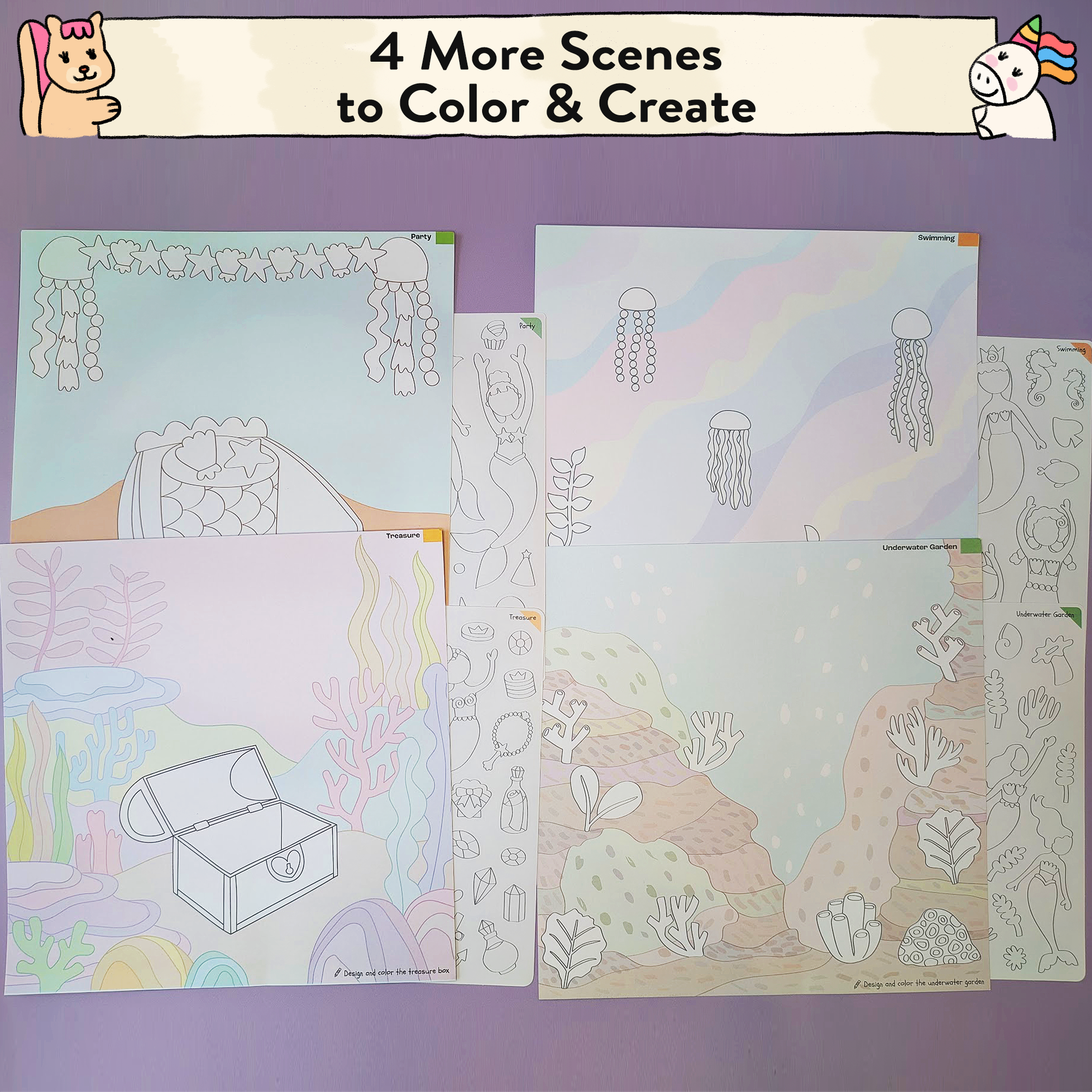 Mermaid Storytelling Sticker Kit