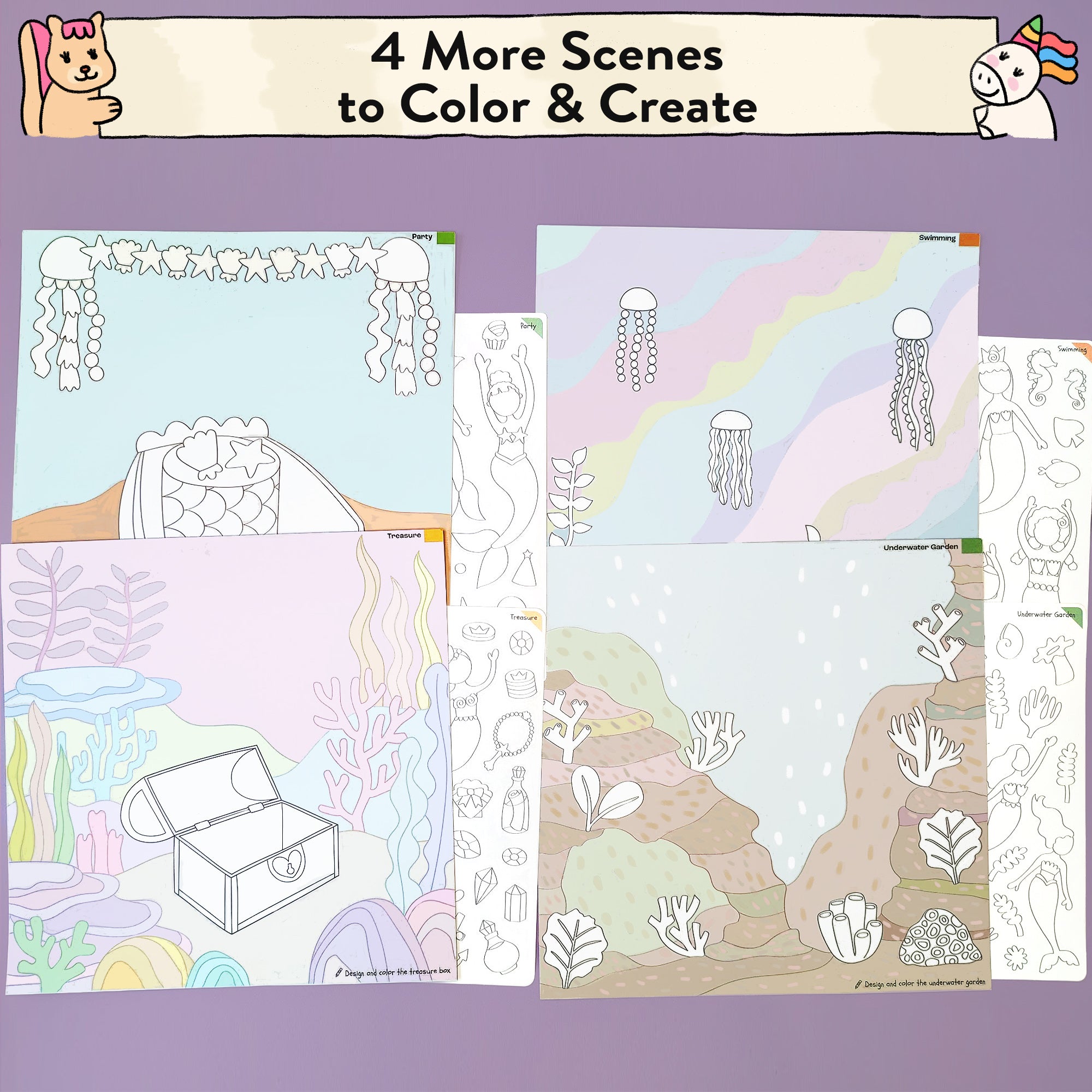 Mermaid Storytelling Sticker Kit