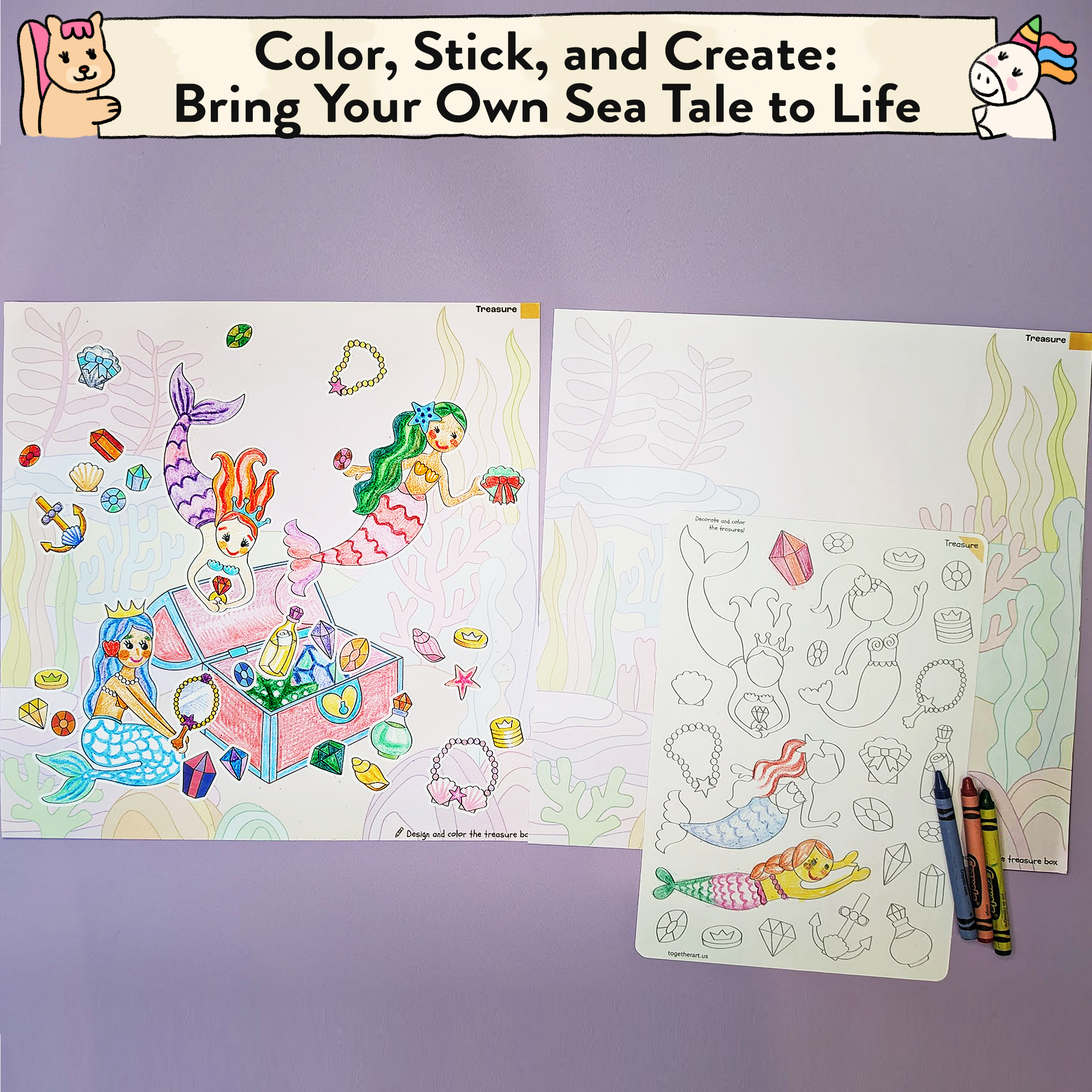 Mermaid Storytelling Sticker Kit