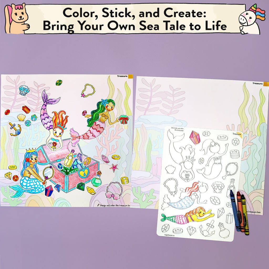 Mermaid Storytelling Sticker Kit