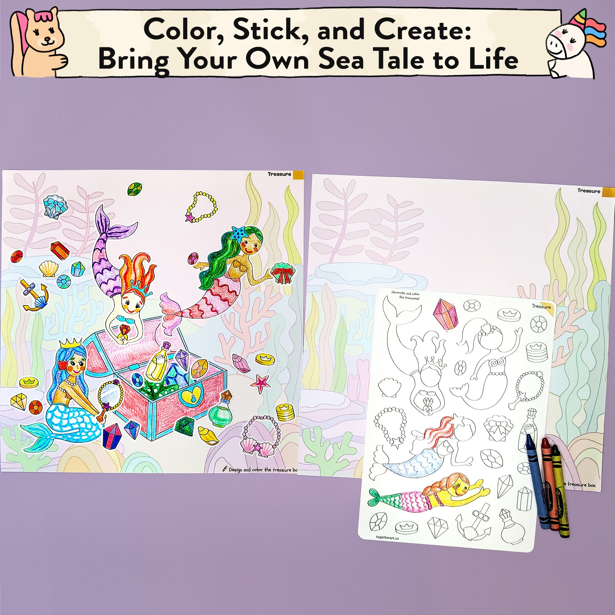 Mermaid Storytelling Sticker Kit