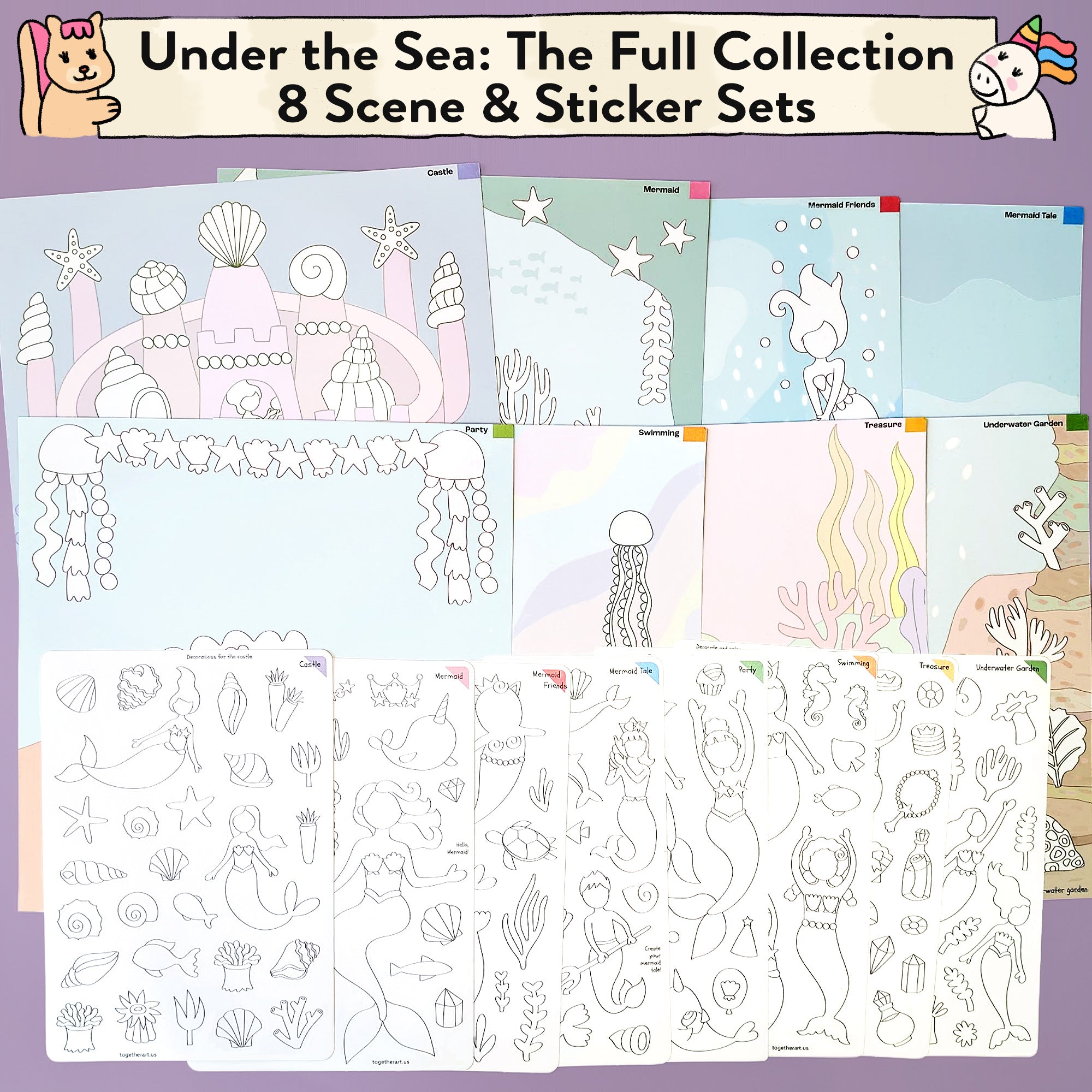 Mermaid Storytelling Sticker Kit