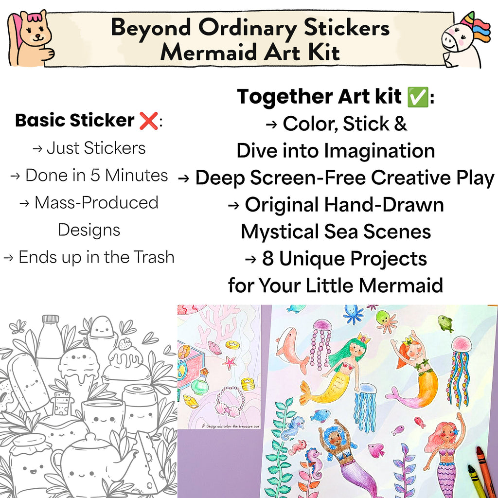 Mermaid Storytelling Sticker Kit