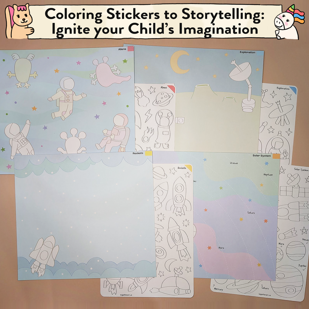 Outer Space Storytelling Sticker Kit