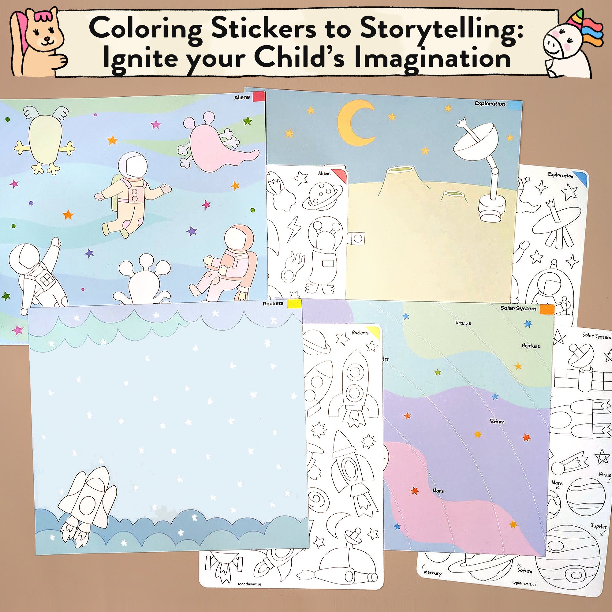Outer Space Storytelling Sticker Kit