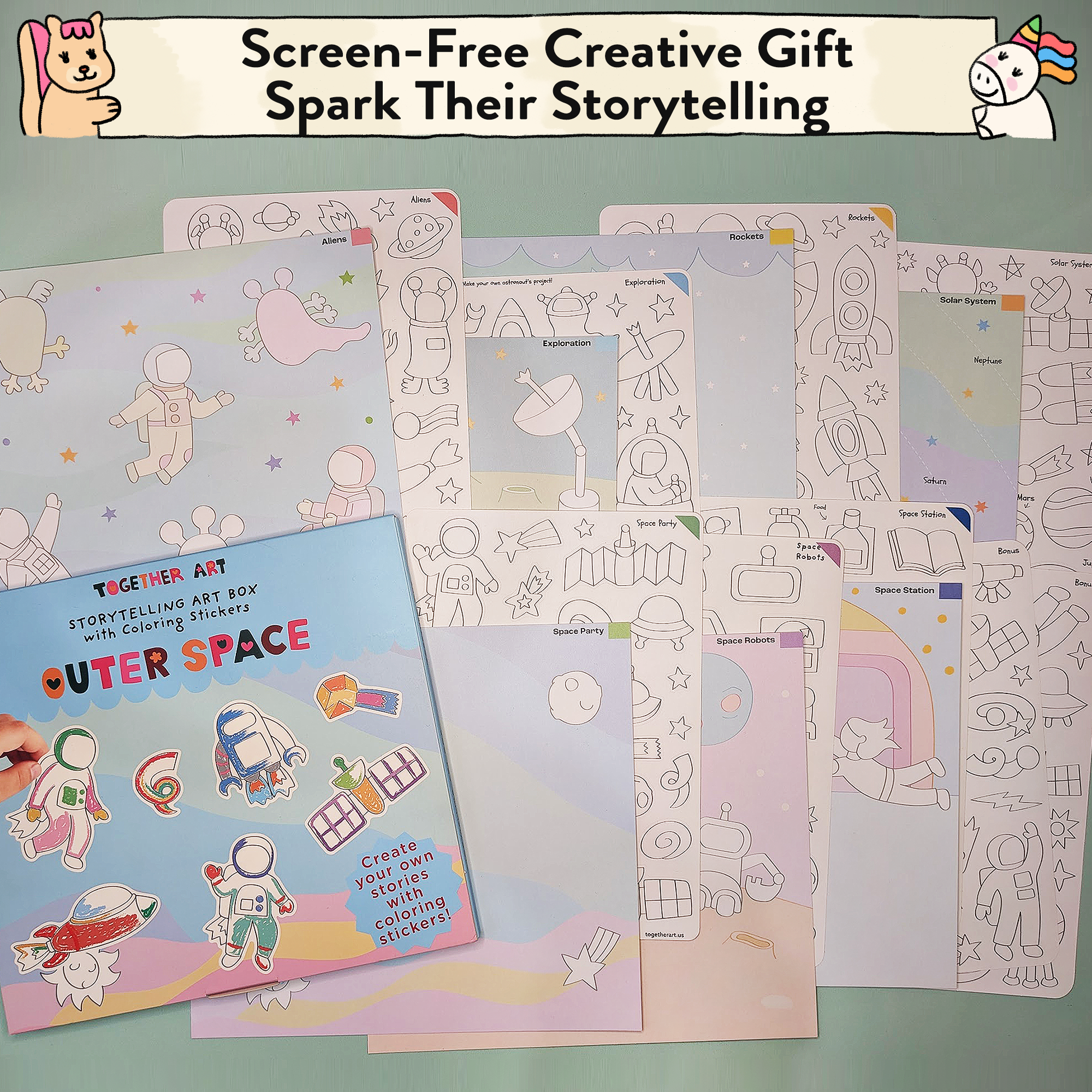 Outer Space Storytelling Sticker Kit