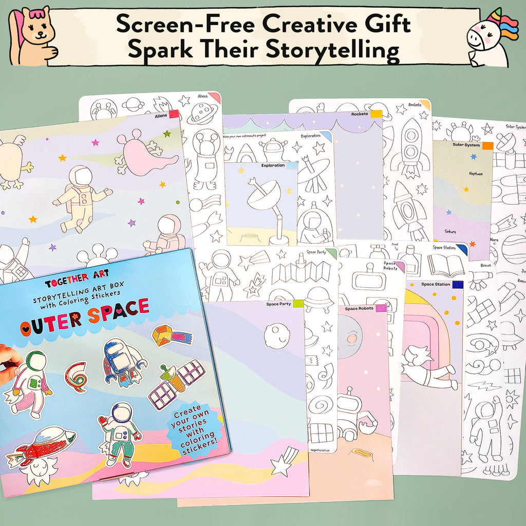 Outer Space Storytelling Sticker Kit