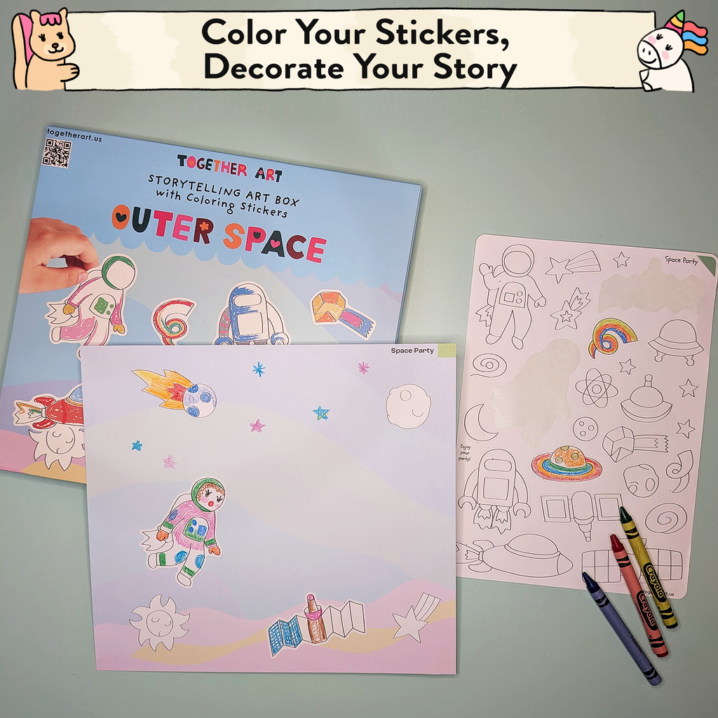 Outer Space Storytelling Sticker Kit