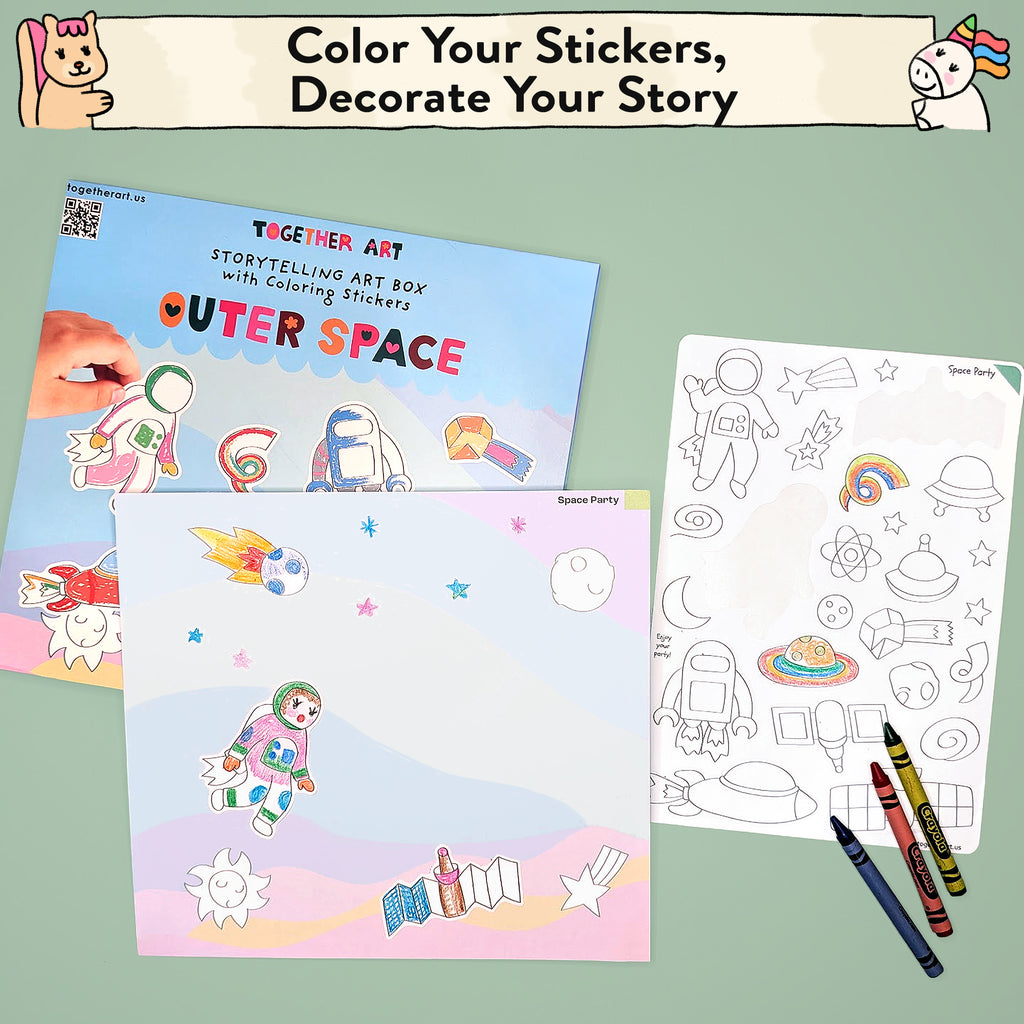 Outer Space Storytelling Sticker Kit