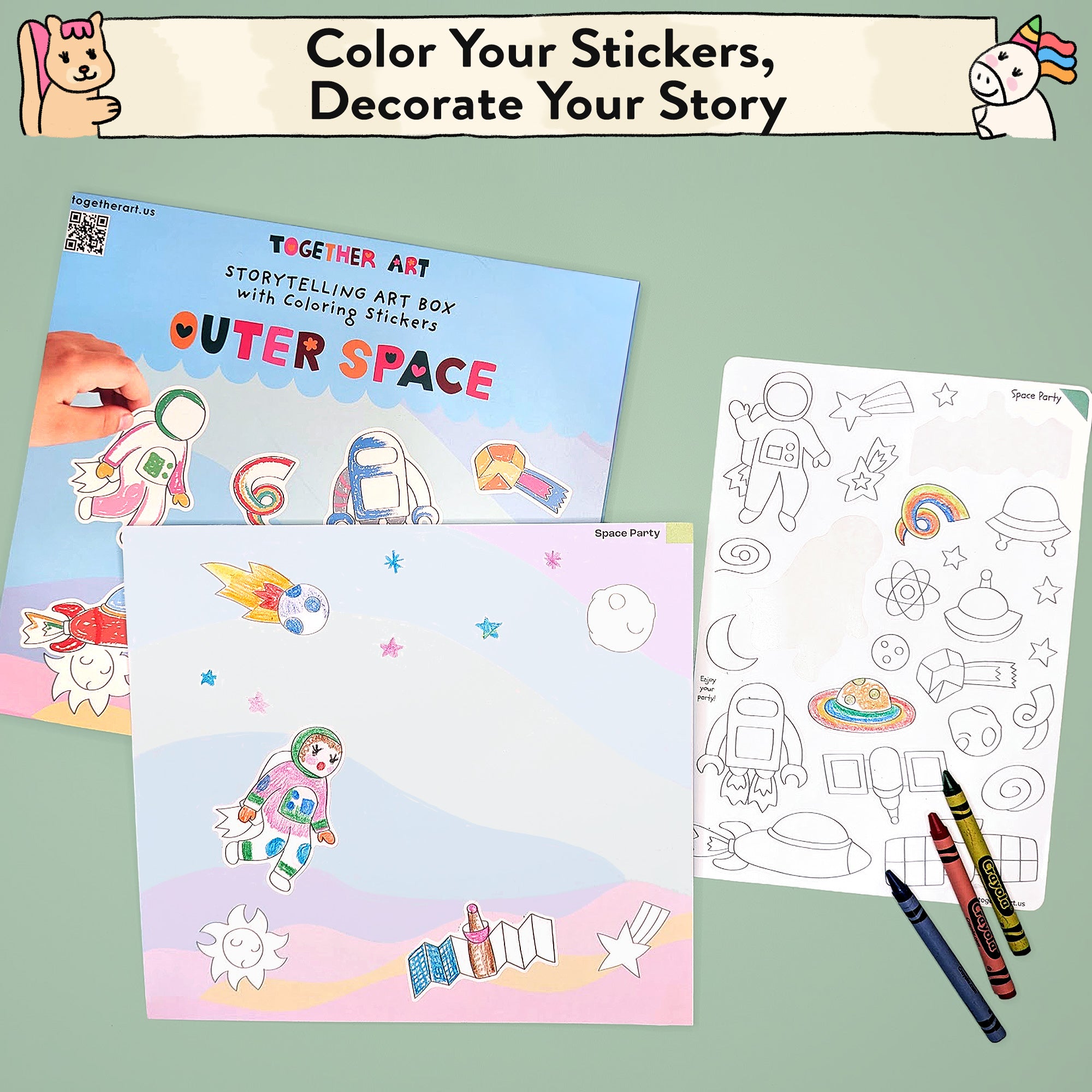 Outer Space Storytelling Sticker Kit