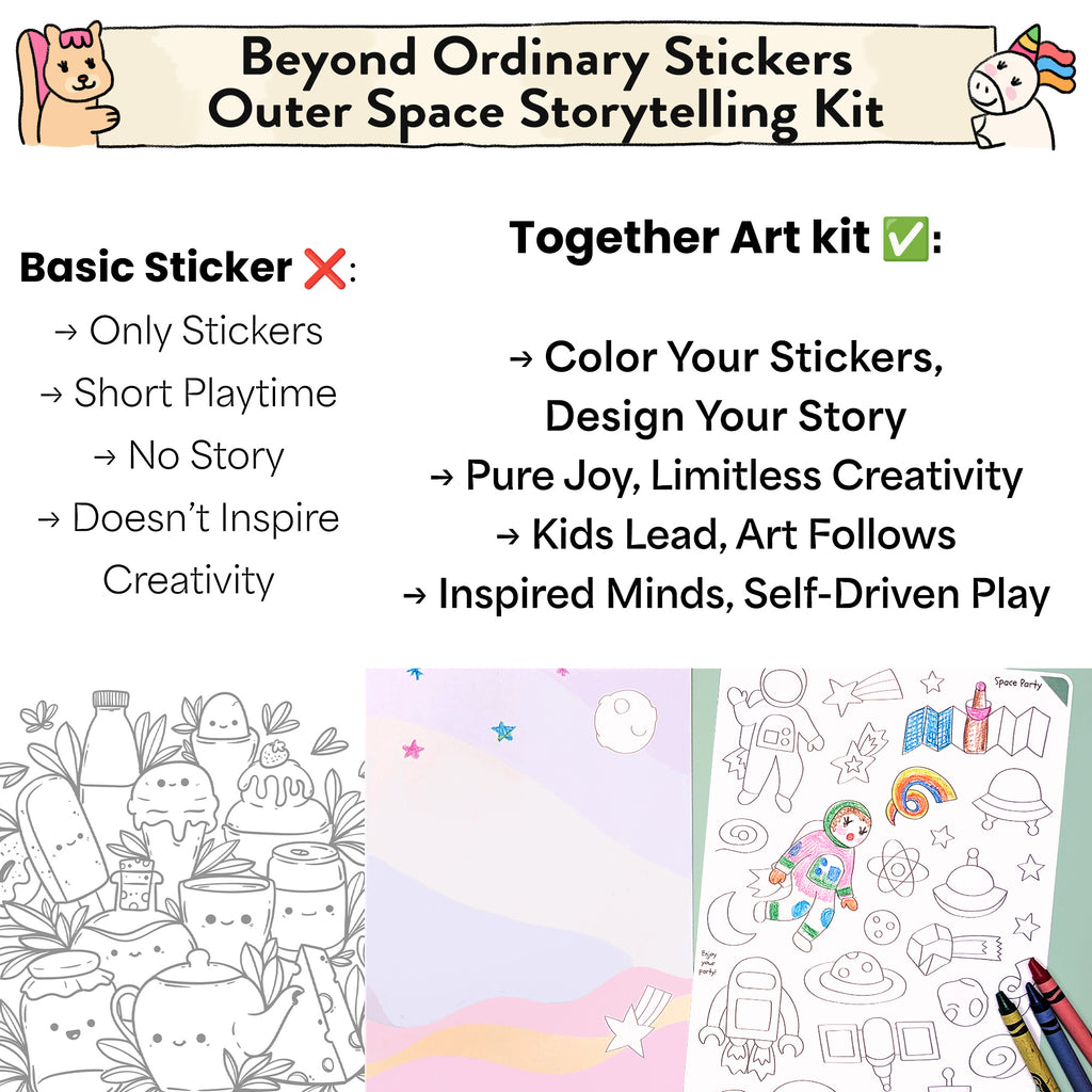 Outer Space Storytelling Sticker Kit