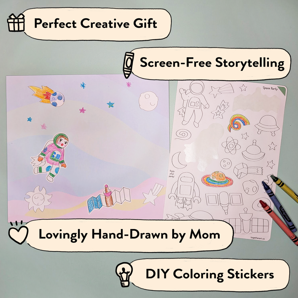 Outer Space Storytelling Sticker Kit