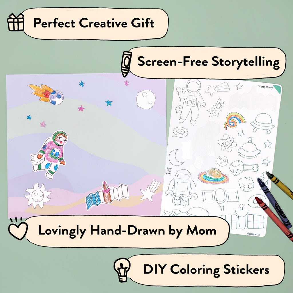 Outer Space Storytelling Sticker Kit