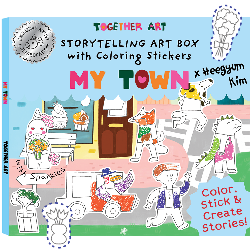 My Town Storytelling & Coloring Sticker Kit