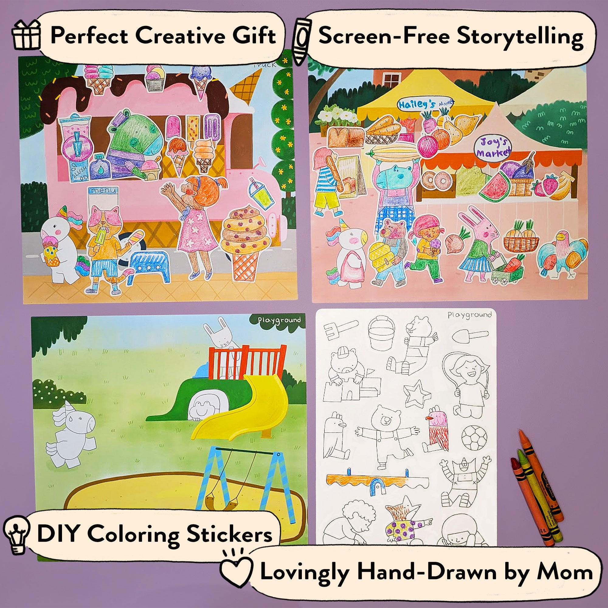 My Town Storytelling Sticker Kit